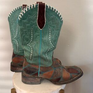 Ariat patchwork boots